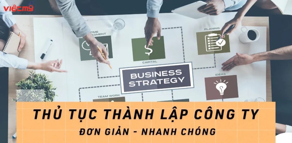 thủ tục thành lập công ty 2023