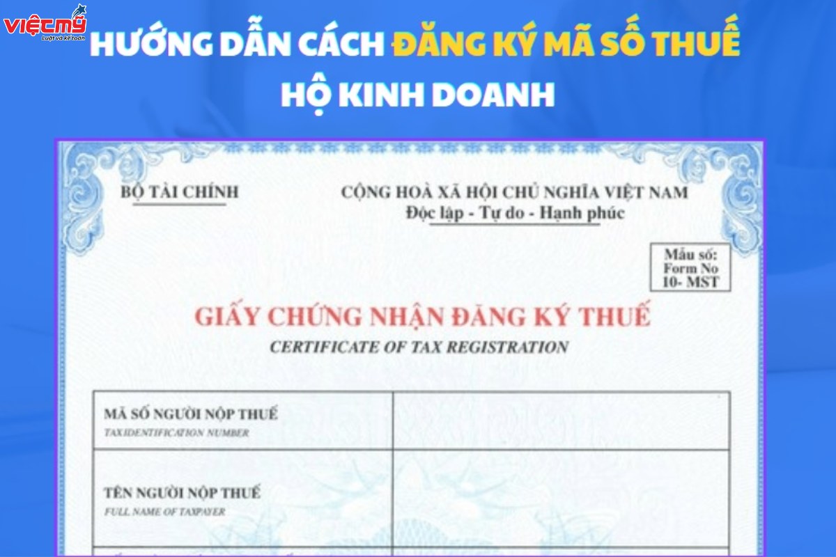 Hướng dẫn đăng ký mã số thuế cá nhân kinh doanh online