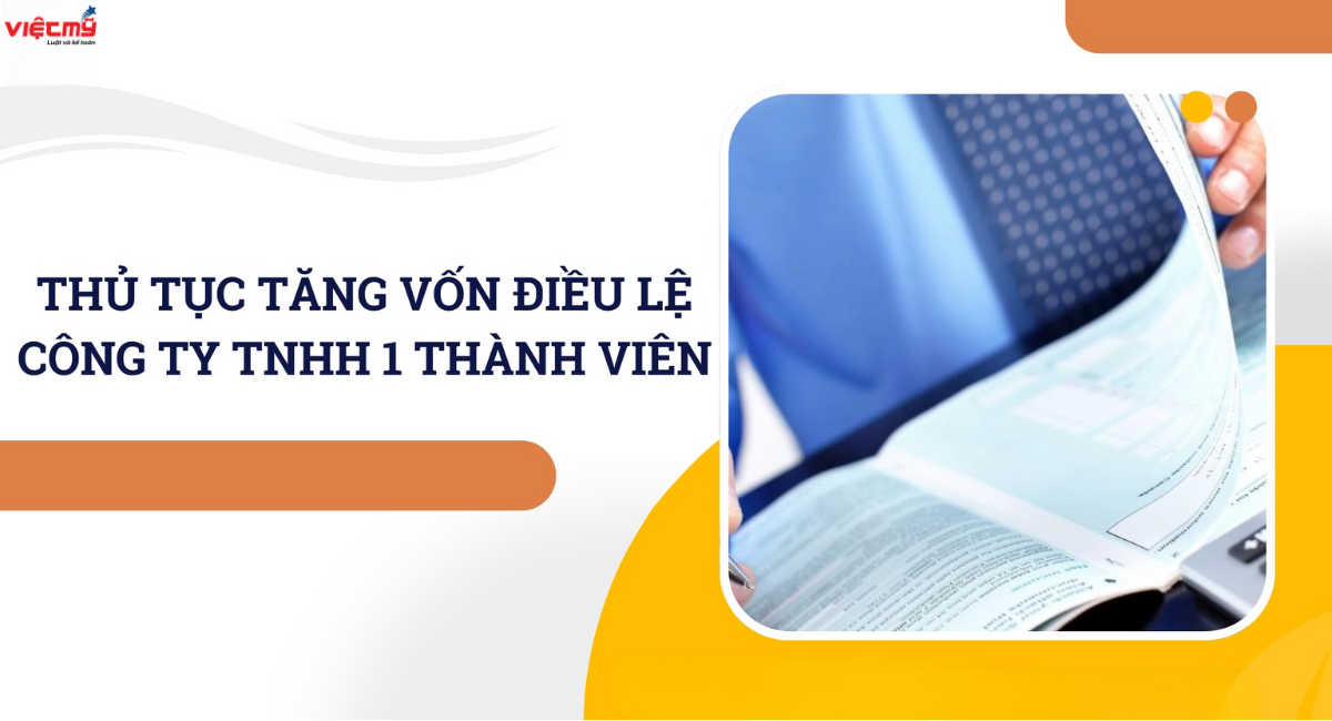 Thủ tục tăng vốn điều lệ công ty TNHH 1 thành viên chi tiết