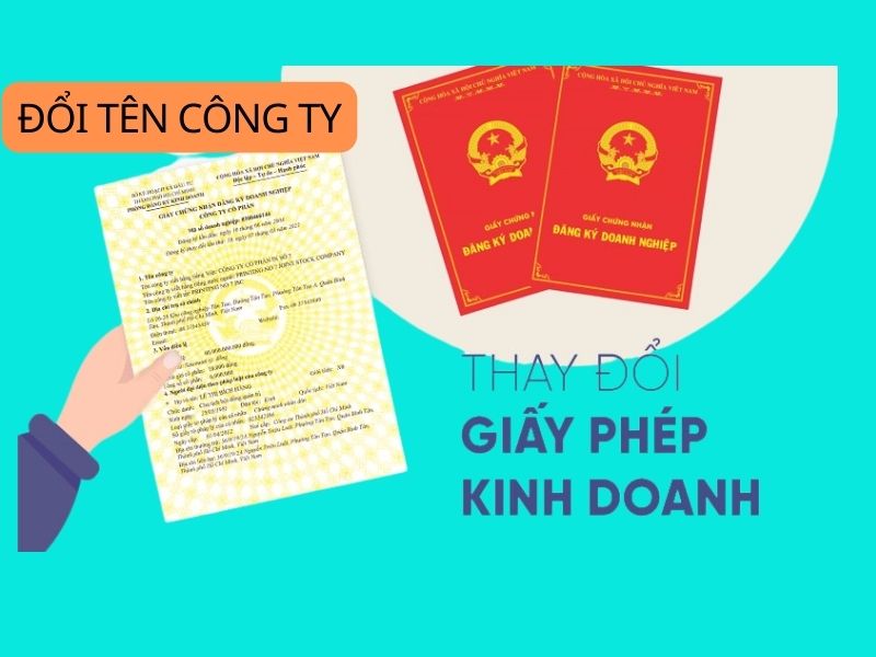 Đổi tên công ty là một trong những trường hợp cần đổi GPKD